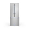 Gordon Ramsay Series by Thor Kitchen 17.5 Cu. Ft. Counter Depth Refrigerator with Navy Blue Hardware - Stainless steel