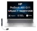 HP - Upgraded - ProBook 465 G11 Laptop 16.0 WUXGA Display (Ryzen 7 7735U, 64GB, 2TB SSD, Win 11 Pro) w/HP Wireless Mouse - Pike Silver