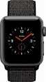 Apple - Apple Watch Series 3 (GPS + Cellular), 38mm Space Gray Aluminum Case with Black Sport Loop - Space Gray Aluminum