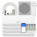 Costway - 36k BTU 4 Zone 7k + 9K + 12K + 24K BTU Mini Split Air Conditioner 23 SEER2 - White