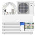 Costway - 36k BTU 4 Zone 7k + 7k + 7k + 24K BTU Mini Split Air Conditioner 23 SEER2 Wifi Enabled - White