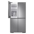 Samsung - 23 cu. ft. 4-Door Flex™ French Door Counter Depth Refrigerator with WiFi, Beverage Center and Dual Ice Maker - Fingerprint Resistant Black Stainless Steel