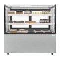Koolmore - 47 in. Dry Bakery Display Case with Front Curved Glass Protection, 14 cu ft. BDC-13C - Black