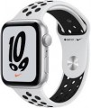 Apple Watch Nike SE (GPS) 40mm Silver Aluminum Case with Pure Platinum/Black Nike Sport Band - Silver