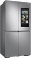 Samsung - 23 cu. ft. Smart Counter Depth 4-Door Flex™ Refrigerator with Family Hub™ & Beverage Center - Stainless steel