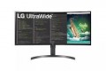 LG - 35” Curved UltraWide QHD Monitor with USB Type C Connectivity - Black