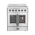Forno Appliances - Galiano Alta Qualita 4.32 Cu. Ft. Freestanding Electric Range with True Convection Oven - Stainless Steel