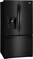 LG - 23.7 Cu. Ft. French Door Counter-Depth Refrigerator - Matte Black Stainless Steel