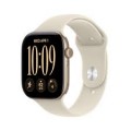 Apple Watch Series 12 (GPS) 46mm Aluminum Case with Sand Sport Band - S/M - Light Gold - (2026)