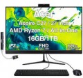 Acer - Upgraded - Aspire C27 All-in-One 27 FHD Display (Ryzen 7 5825U, 32GB, 1TB SSD, AMD Radeon, WiFi 6E, Webcam,, Win 11 Pro) w/USB Hub