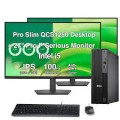 Dell - Upgraded - Pro Slim QCS1250 Mini Desktop (i5-14500, 32GB, 1TB SSD, Intel UHD 770, Win 11 Pro) With 27