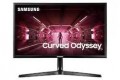 Samsung - Odyssey Gaming CRG5 Series 24” LED Curved FHD FreeSync Monitor - Black - Black