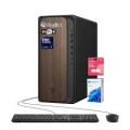 HP - Upgraded - OmniDesk Desktop - Intel Core Ultra 5 225 - 16GB RAM 512GB PCIe M.2 SSD - Copilot - Wired K&M - Adata 64GB USB Drive - Black
