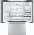 Café - 22.1 Cu. Ft. Counter-Depth Frost-Free French Door Refrigerator with Thru-the-Door Ice and Water - Stainless steel