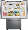 Samsung - 28 cu. ft. Large Capacity 3-Door French Door Refrigerator with Internal Water Dispenser - Fingerprint Resistant Stainless Steel