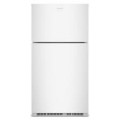 Amana - 33 in. Wide 21.3 cu. ft. Top-Freezer Refrigerator With Dual Crisper Drawers - White
