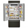 KitchenAid - 20.8 Cu. Ft. French Door Built-In Refrigerator - Black