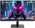 Titan-army - P2510G 24.5” Gaming Monitor, IPS 1ms GTG 180Hz 1920×1080 FHD FreeSync 99% sRGB with HDR10 (DisplayPort, HDMI) - Black--6596917