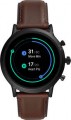 Fossil  Gen 5 Smartwatch 44mm Stainless Steel - Black with Brown Leather Band
