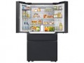 Samsung - Bespoke 23 cu. ft. Counter Depth 4-Door French Door Refrigerator with AI Family Hub™+ & AI Vision Inside™ - Charcoal Glass & Black/Charcoal