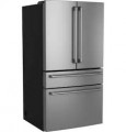 Café - 36 in. Wide 23.2 Cu. Ft. 4-Door French Door Counter-Depth Smart Refrigerator with Dual Dispense AutoFill Pitcher - Stainless Steel