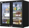 Koolmore - 35 in. Two-Door Back Bar Refrigerator - 7.4 Cu Ft. BC-2DSW-BK - Black