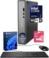 Lenovo - ThinkCentre neo 50q Tiny Desktop - Intel Core Ultra 7 256V - 16GB RAM 1TB SSD - Copilot - Wired K&M - 64GB USB Drive - Black