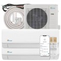 Senville - 28000 BTU Dual Zone Mini Split Air Conditioner - Heat Pump - SENA/30HF/D - White