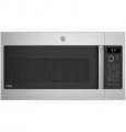 GE Profile - 1.7 Cu. Ft. Convection Over-the-Range Microwave with Sensor Cooking and Chef Connect - Fingerprint resistant black slate