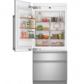 Café - 20.2 Cu. Ft.Built-In Refrigerator with Bottom Freezer and Wi-Fi - Stainless Steel Left Hinge Door