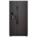 Whirlpool - 28.5 Cu. Ft. Side-by-Side Refrigerator with In-Door-Ice Storage - Black