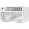 Keystone - 8,000 BTU 350 Sq. Ft. Through-the-Wall Air Conditioner with 4,200 BTU Supplemental Heat Capability - White
