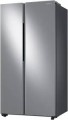 Samsung - 23 cu. ft. Counter Depth Side-by-Side Refrigerator with WiFi and All-Around Cooling - Fingerprint Resistant Black Stainless Steel