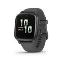 Garmin USA - Venu® Sq 20mm GPS smartwatch with all-day health monitoring - Shadow Gray