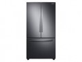Samsung - 28 cu. ft. Large Capacity 3-Door French Door Refrigerator - Fingerprint Resistant Black Stainless Steel