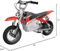 Razor - MX400 Dirt Rocket 24V Electric Toy Motocross Motorcycle Dirt Bike - White