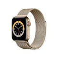 Apple Watch Series 6 (GPS + Cellular) 40mm Gold Stainless Steel Case with Gold Milanese Loop - Gold