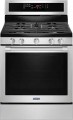 Maytag - 5.8 Cu. Ft. Self-Cleaning Freestanding Fingerprint Resistant Gas Convection Range - Stainless Steel
