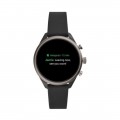 Fossil - Sport Smartwatch 41mm Aluminum - Black with Black Silicone Band