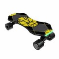 Swagtron - Swagskate Electric Longboard w/11 mi Max Operating Range & 18 mph Max Speed - Black/Yellow