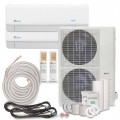 Senville - 48000 BTU Dual Zone Mini Split Air Conditioner - Heat Pump - SENA/48HF/D - White