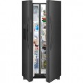 Frigidaire - 22.3 Cu. Ft. Side-by-Side Refrigerator - Black stainless steel