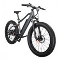 Glarewheels - Electric Bike Fat tire with basket with 45 mile range and up to 25mph - Black