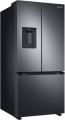 Samsung - 22 cu. ft. Smart 3-Door French Door Refrigerator with External Water Dispenser - Black stainless steel