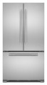 JennAir - RISE 21.9 Cu. Ft. French Door Counter-Depth Refrigerator with Gourmet Bay drawer and TriSensor Climate Control - Stainless steel