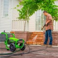 Greenworks - Pro Electric Pressure Washer up to 3000 PSI at 2.0 GPM - Green