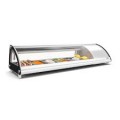 Koolmore -  60 in. Glass Sushi Countertop Display Refrigerator with 6 Stainless Steel Trays (KM-SR60-WH) - White