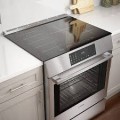 Bosch - Benchmark Series 4.6 cu. ft. Slide-In Electric Induction Range with Self-Cleaning - Stainless Steel