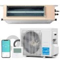 Winado - 9500 BTU Smart WIFI Ducted Mini Split AC/Heating System with Inverter, 19.6 SEER2 Concealed Duct Air Conditioner - White