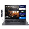 Acer - Aspire 14 AI Laptop 14.0 WUXGA (Intel Ultra 7-258V, 32GB LPDDR5X, 1TB PCIe SSD, Win 11 Pro) w/USB Hub - Steel Gray